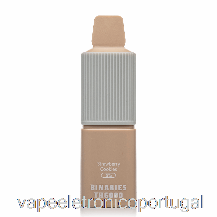 Vape Eletrônico Horizonte Binários Th6000 Biscoitos De Morango Descartáveis